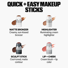 Milk Makeup Sculpt Stick applied along cheekbone demonstrating natural sculpting benefit