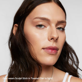 Milk Makeup Sculpt Stick label close-up showing clean vegan formulation benefit