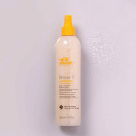 milk_shake in bathroom styling scene demonstrating everyday manageability benefit