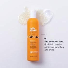 milk_shake label detail highlighting ingredients and performance