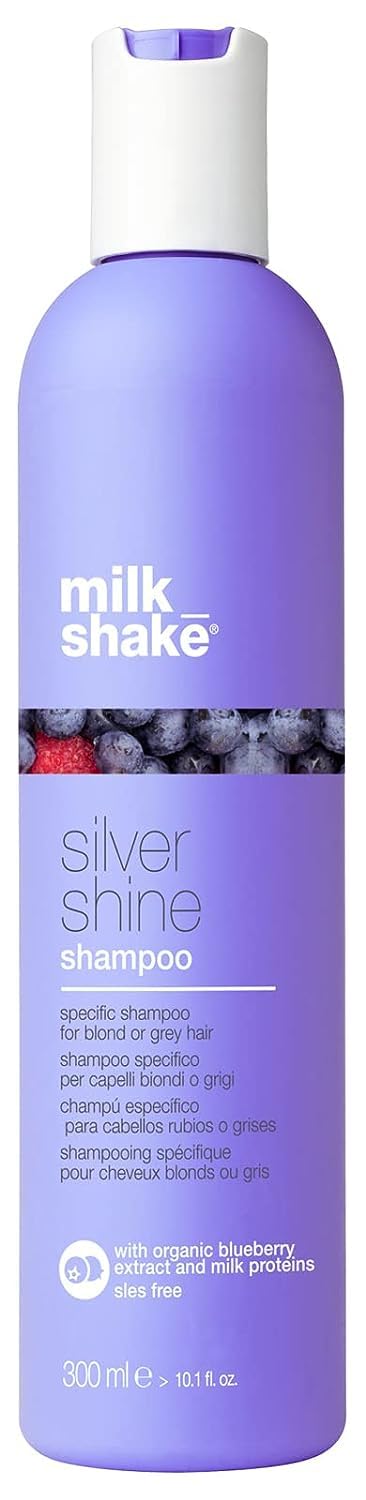 milk_shake front bottle view showing purple shampoo for brass reduction