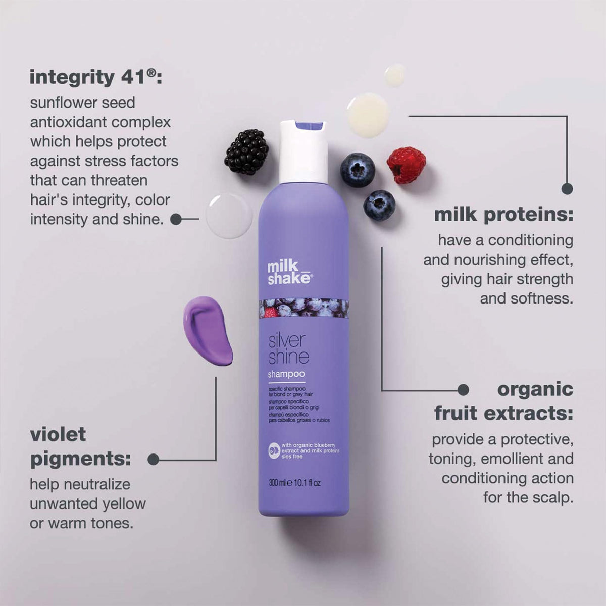 milk_shake creamy shampoo texture on a pump showing gentle formula