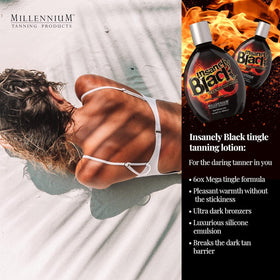 Millennium Tanning lotion texture close-up highlighting smooth silicone glide
