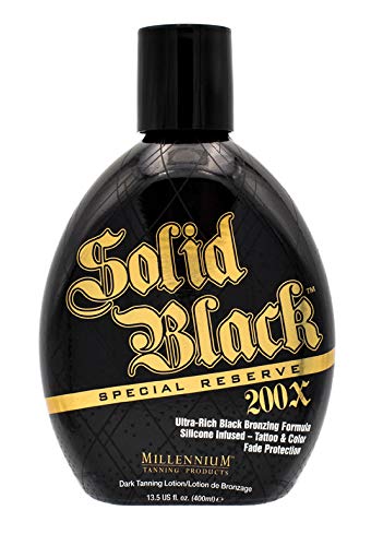 Millennium Solid Black bottle pump and readable label, easy dispensing benefit