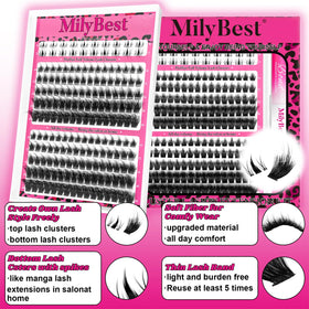 MilyBest tray close-up of built-in bottom clusters for wider eyes