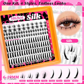 MilyBest bottom lash clusters detailed view to brighten and widen eyes