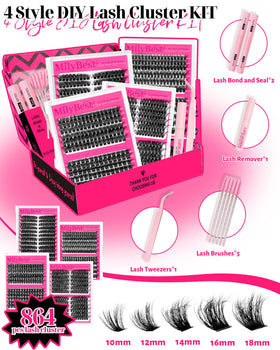 MilyBest close-up of lash cluster texture highlighting soft fibers and comfort