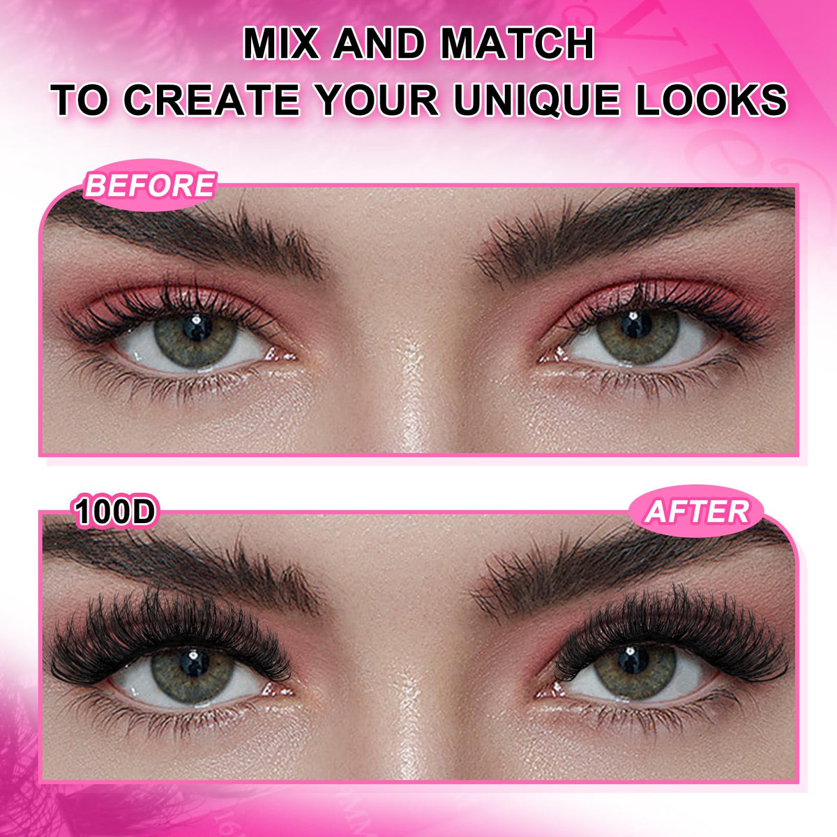 MilyBest cluster lashes held in hand illustrating scale and ease