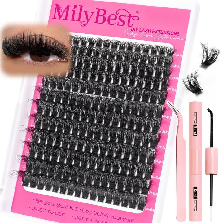 MilyBest kit front packaging showing full contents for at-home volume