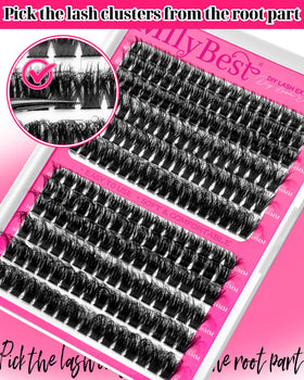 MilyBest high-density cluster close-up demonstrating fuller volume with fewer pieces
