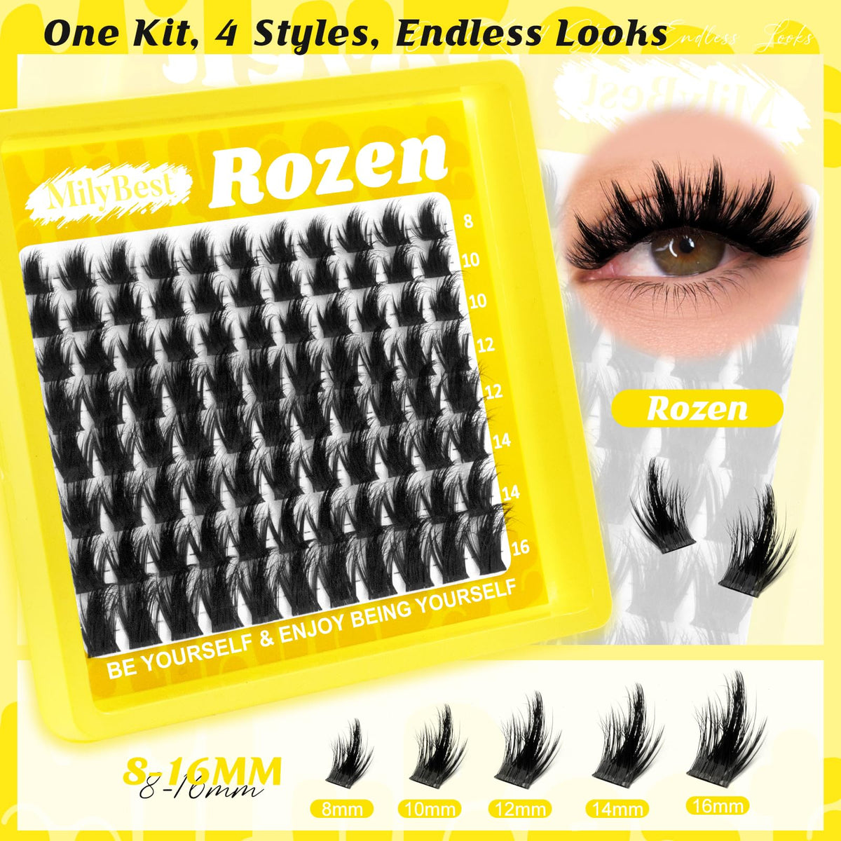 MilyBest length comparison with ruler to choose appropriate cluster sizes