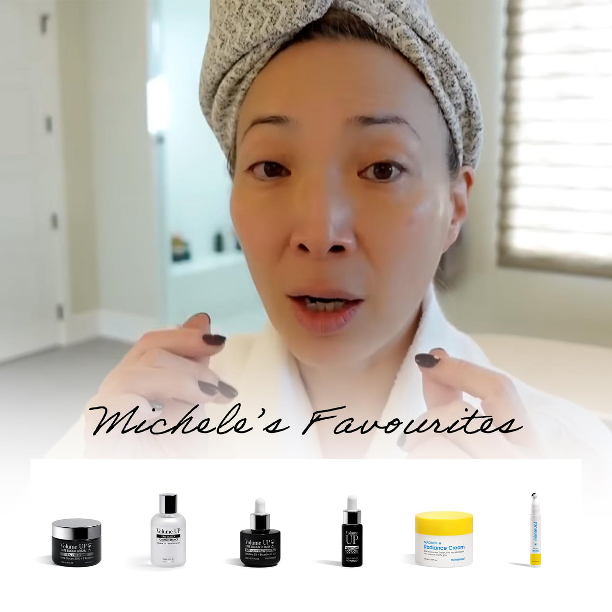 mimmua! Beta Glucan ingredient visual emphasizing deep hydration and soothing effect