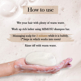 mimosu bar resting on draining soap dish to show dry storage and extended product life