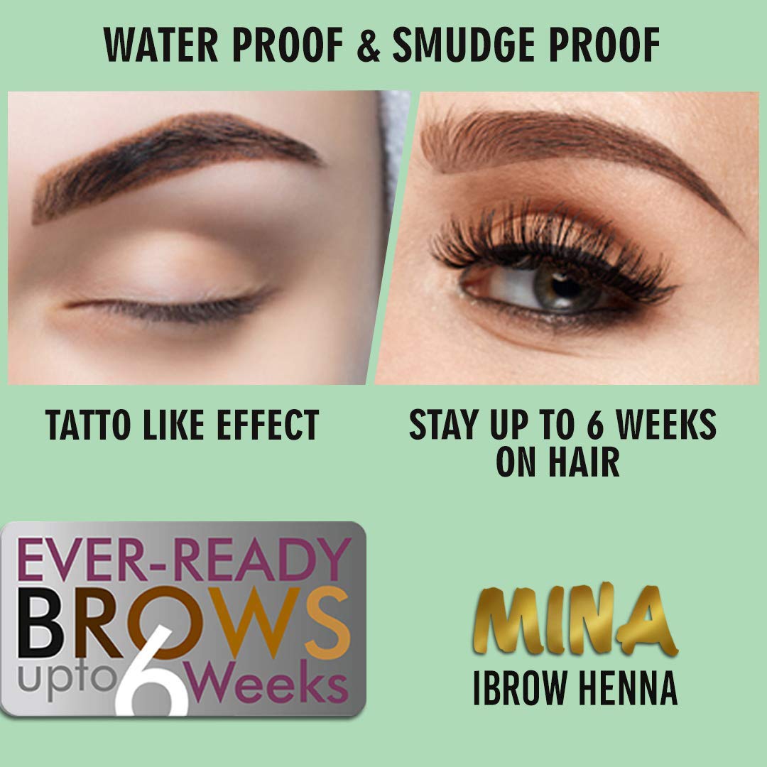MinaiBrow hair strand swatch displaying medium brown result