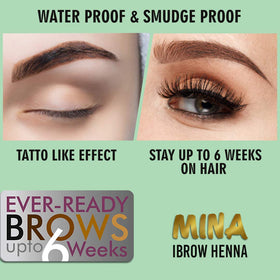 MinaiBrow hair strand swatch displaying medium brown result
