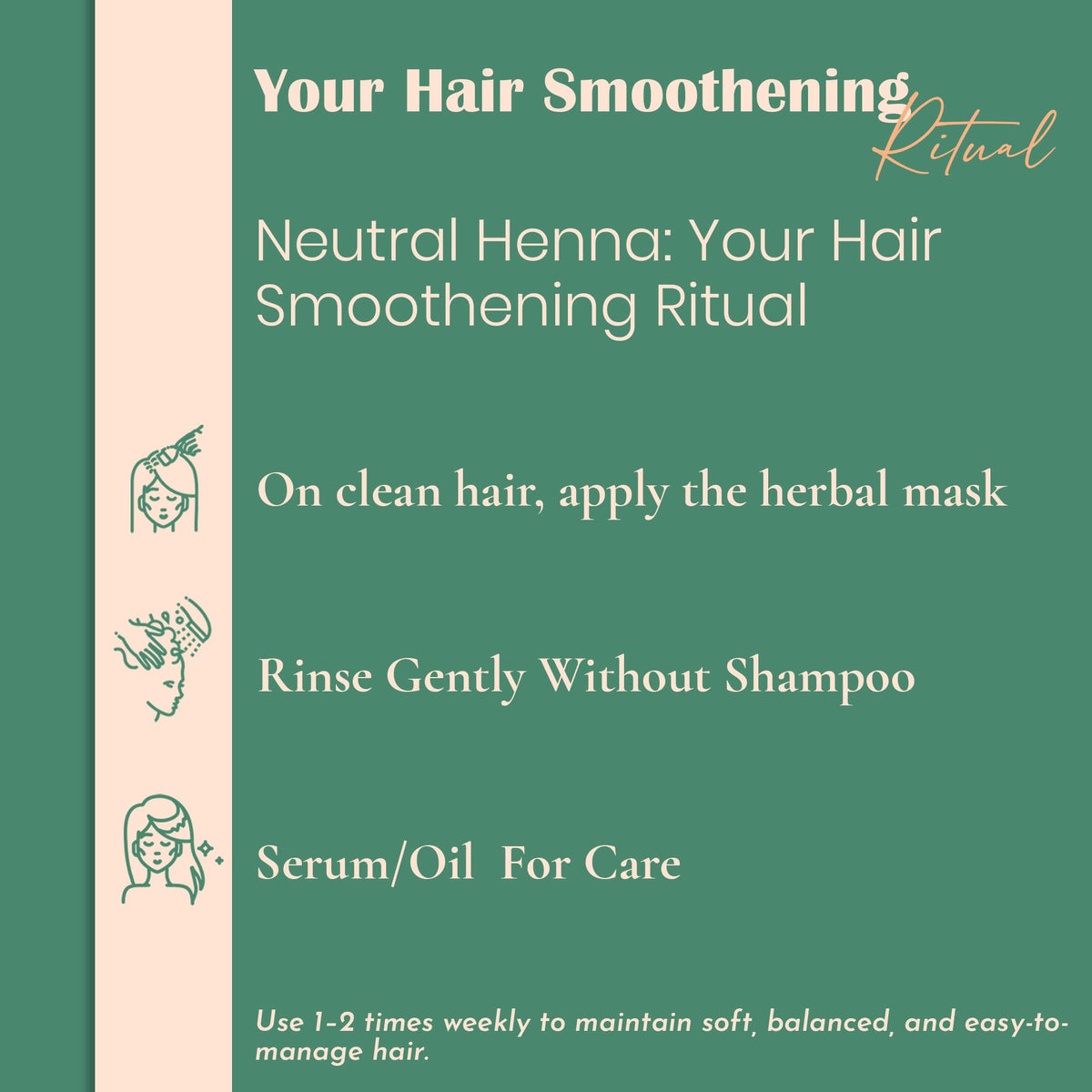 minature application hair mask demonstration for improved manageability