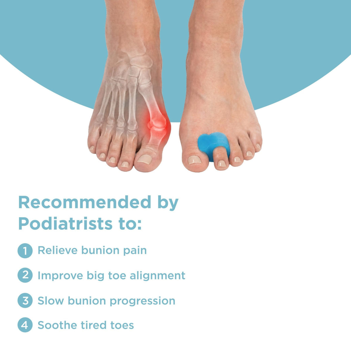Mind Bodhi single separator on toe inside sock for all-day wear