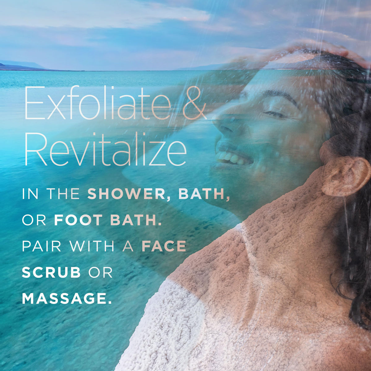 Minera mixed with olive oil as a scrub, illustrating gentle exfoliation benefit