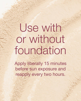 Mineral Fusion compact open displaying brush and powder for on-the-go use