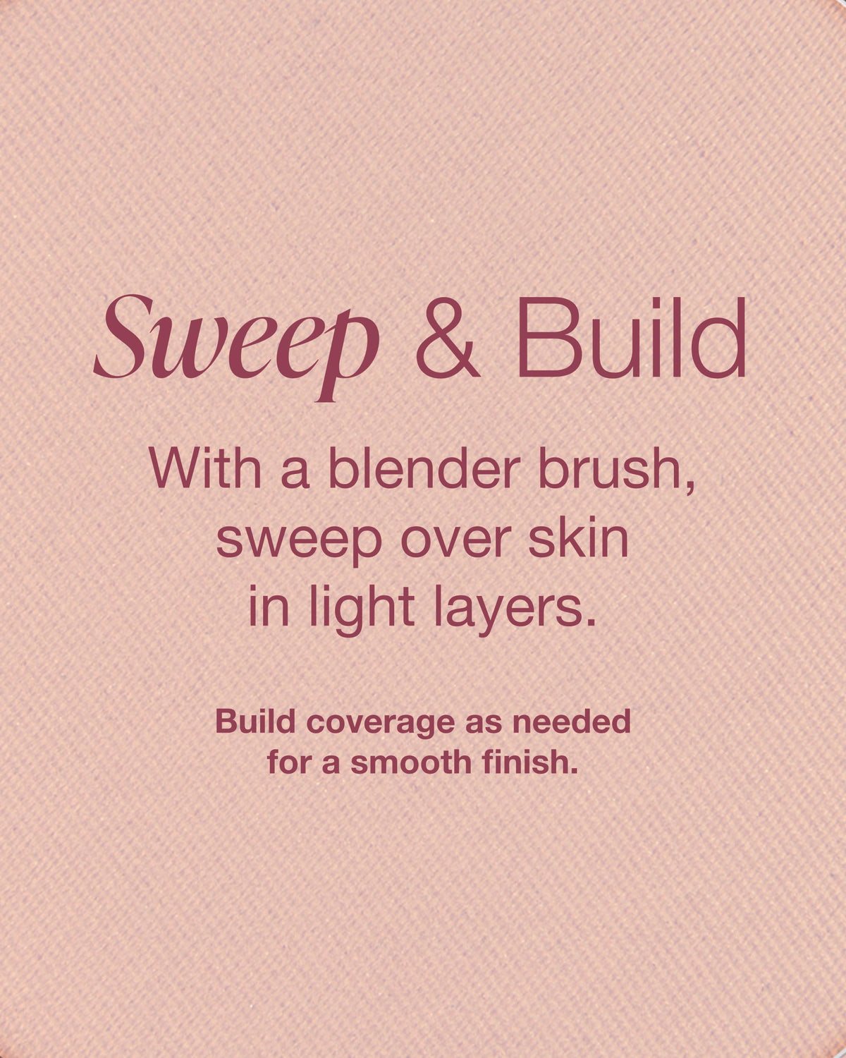 Mineral Fusion compact shown with brush to demonstrate application and buildable coverage