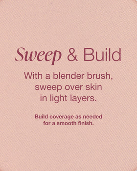 Mineral Fusion compact shown with brush to demonstrate application and buildable coverage