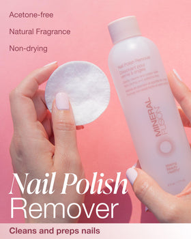 Mineral Fusion clear liquid texture demonstrating non-drying formula