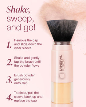Mineral Fusion label close-up listing SPF 30 and mineral ingredients advantage