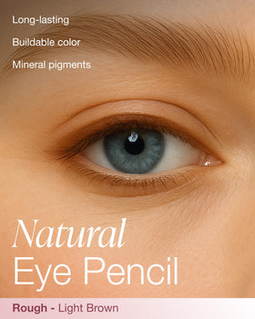 Mineral Fusion pencil tip close-up highlighting smooth glide and precise line
