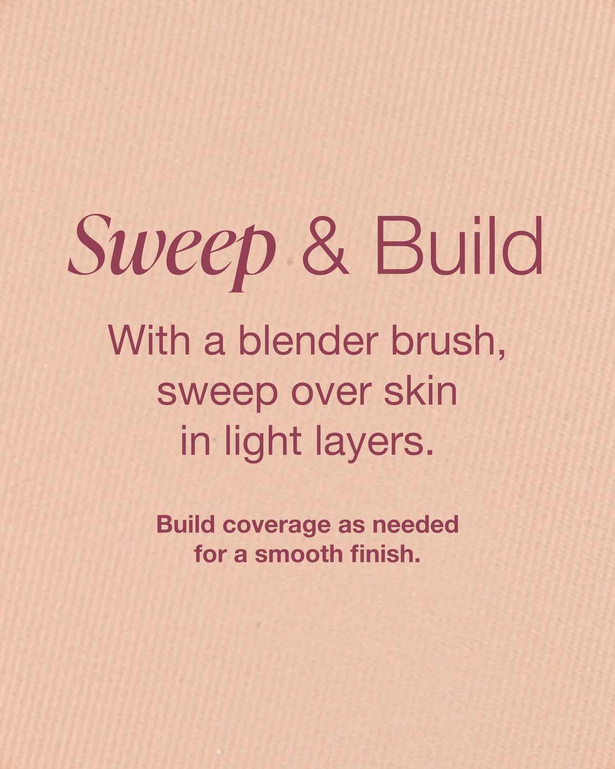 Brush applying Mineral Fusion powder demonstrating buildable coverage benefit