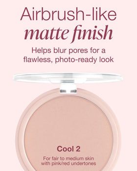 Mineral Fusion powder swatch on fair-medium skin illustrating cool 2 undertone match and blendability