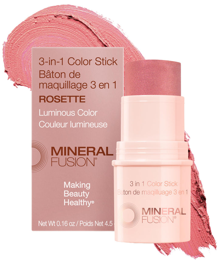 Mineral Fusion front packaging showing compact rosette shade and clean design benefit