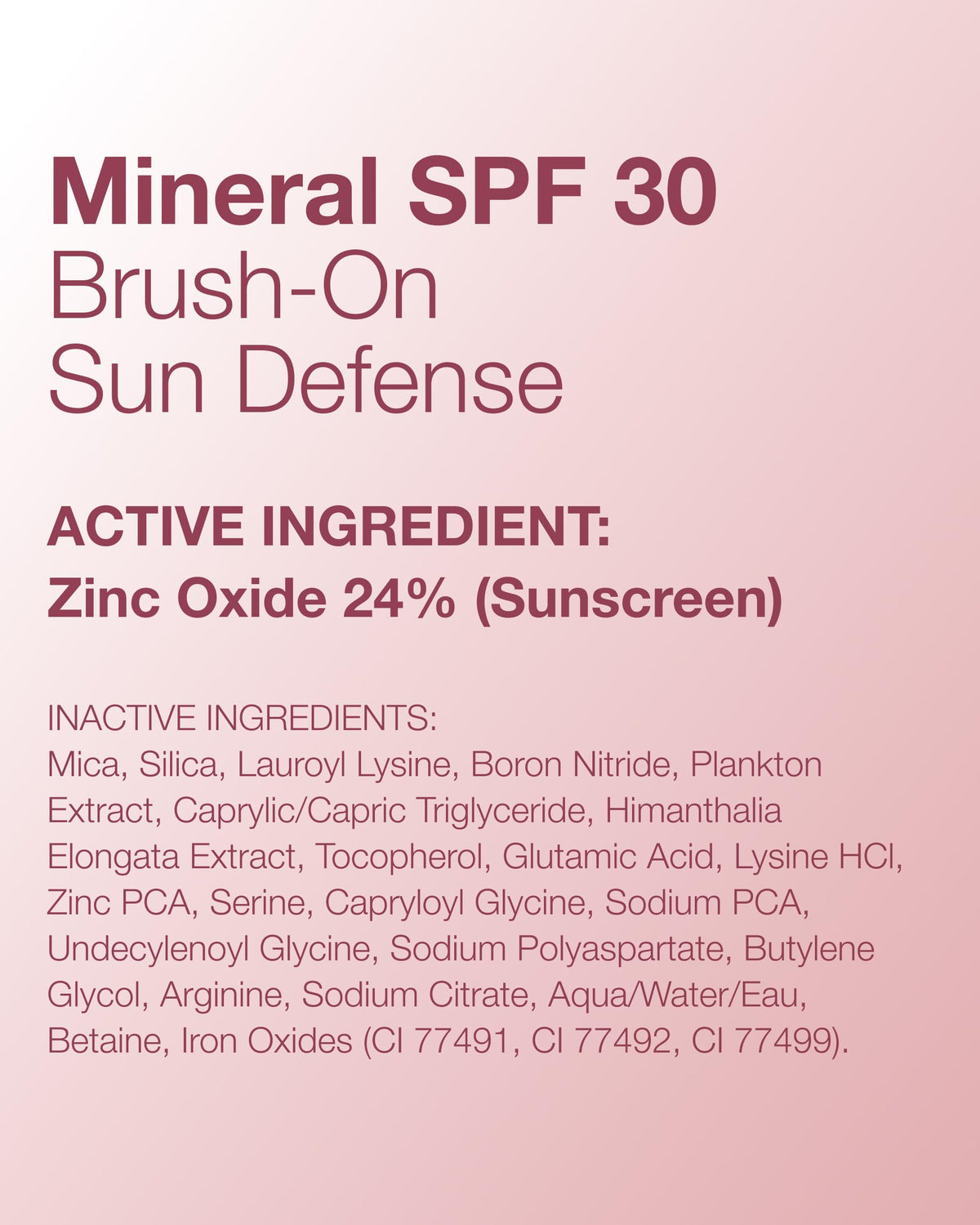 Mineral Fusion powder texture close-up showing fine, oil-absorbing particles