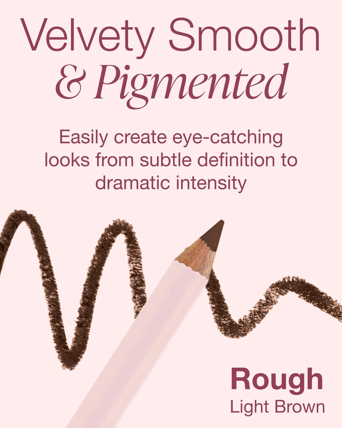 Mineral Fusion brown texture stroke on skin showing blendable pigment payoff