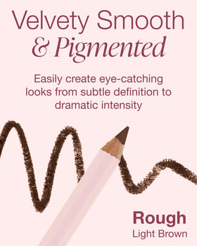 Mineral Fusion brown texture stroke on skin showing blendable pigment payoff