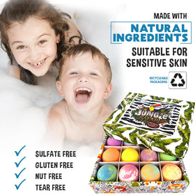 Mineral Me California creating bubbles under running water for extra foamy kid-friendly baths