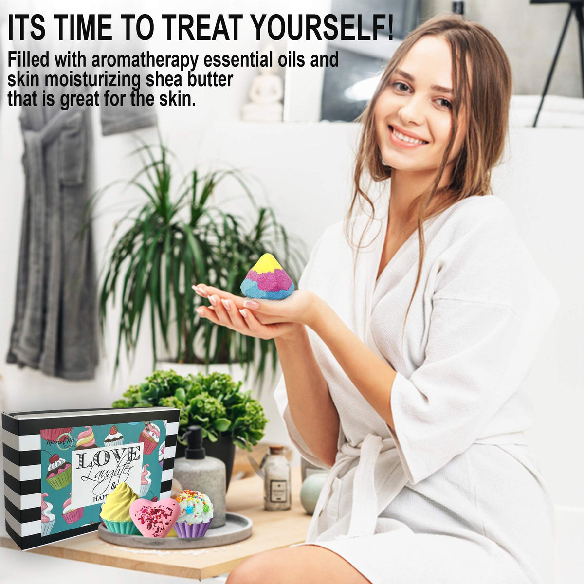 Mineral Me California individually wrapped bath bombs for hygiene and gifting