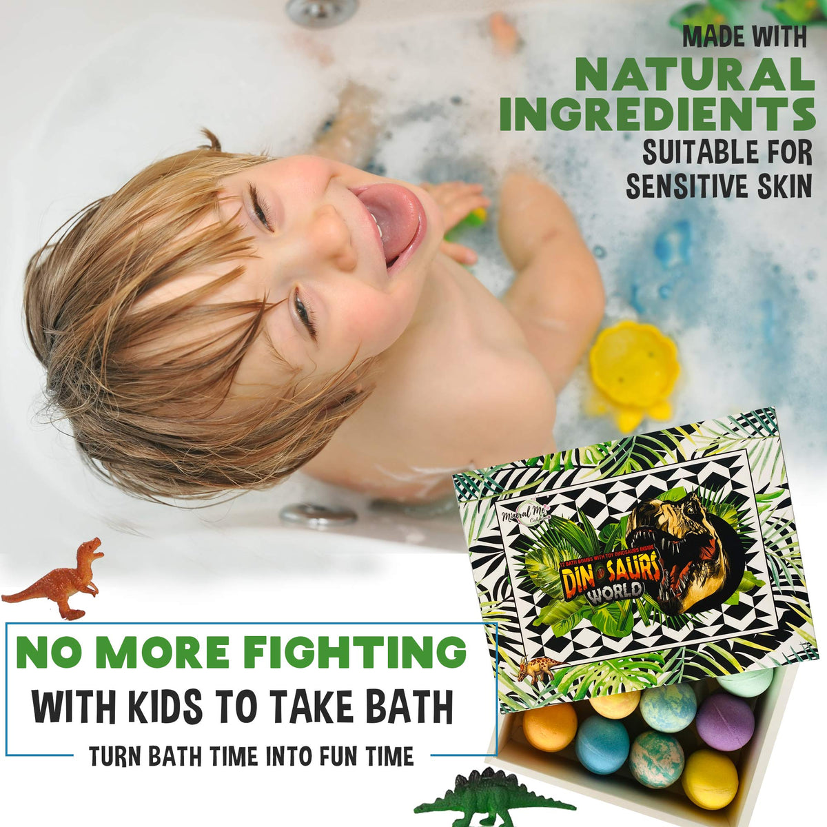 Mineral Me California lineup of 12 scent-labeled eggs showing fragrance variety for kids