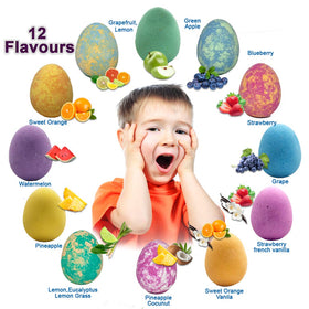 Mineral Me California small dinosaur toy revealed from a dissolved dino egg delighting children