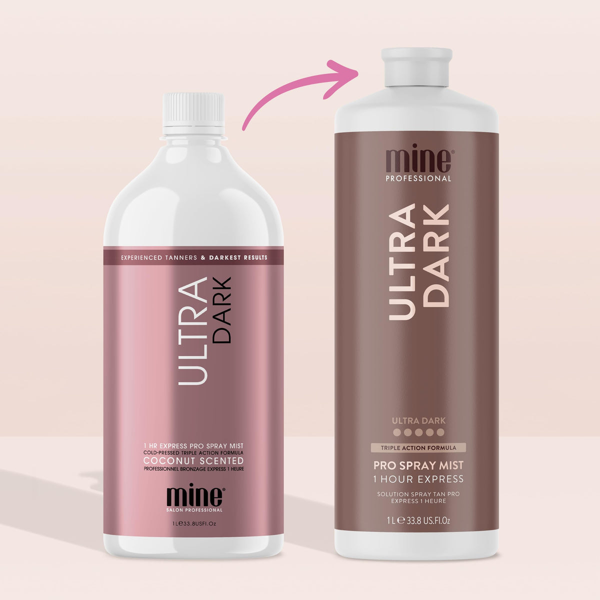MINETAN BODY.SKIN nozzle detail for controlled salon-grade mist application