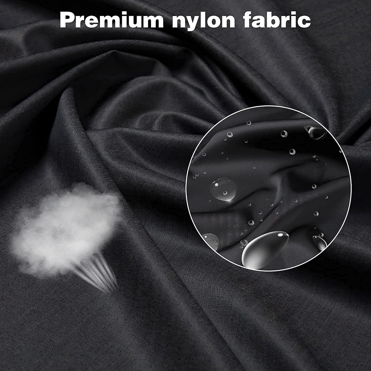 Minewill close-up of nylon texture highlighting waterproof, durable fabric