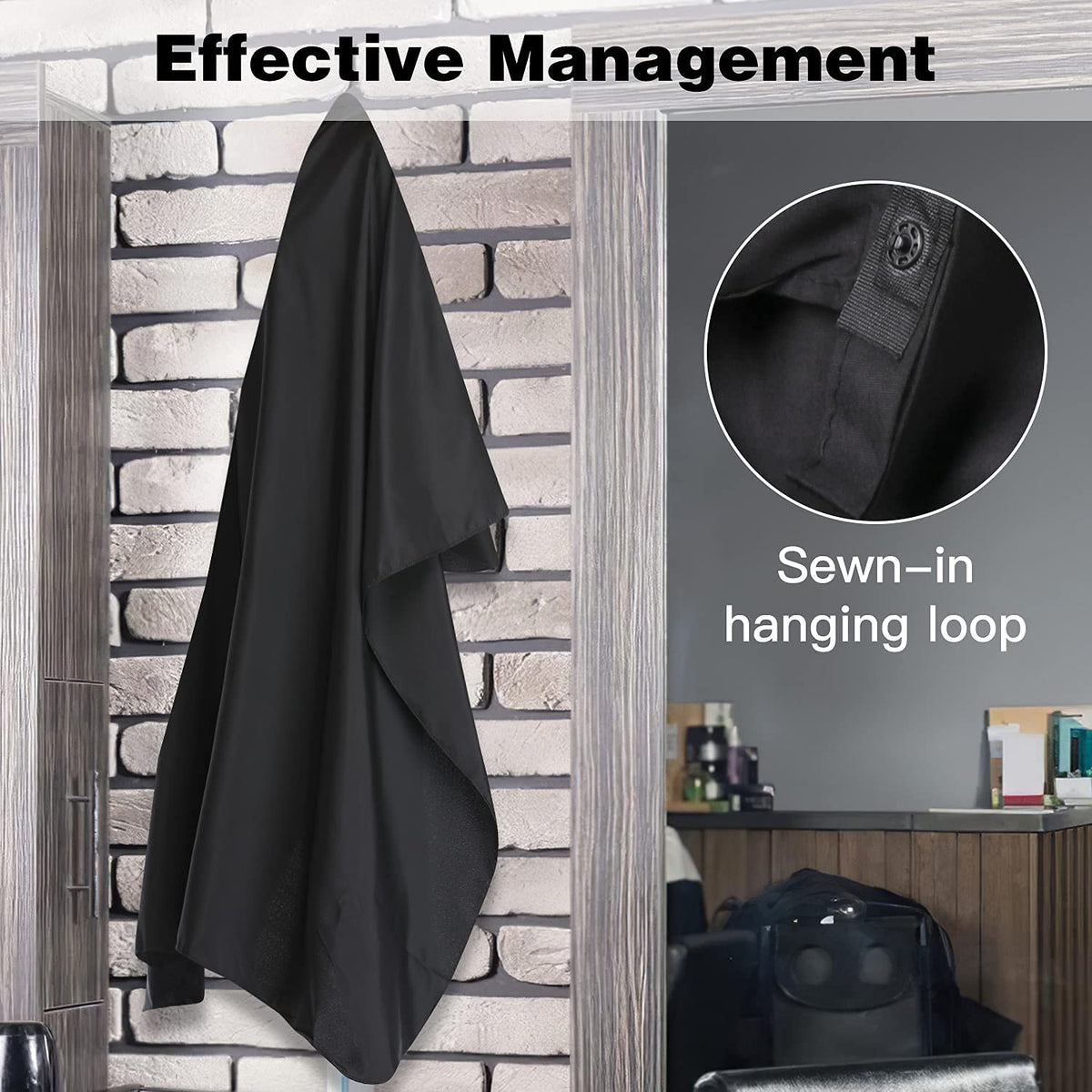 Minewill hanging loop storage showing quick-dry and space-saving benefit