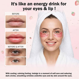 Minfei crystal lip mask texture displaying hydration and plumping