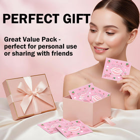 Minfei open box with eye and lip masks arranged for gift-ready appeal