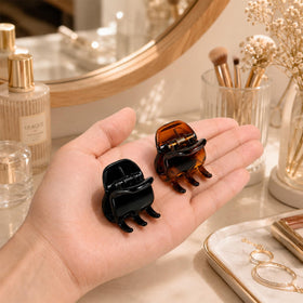 minihope black and brown clips paired to match different hair tones and outfit versatility