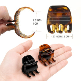 minihope clips held in hand to show 1.37 inch scale and portable convenience