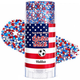 Miniling front packaging showing red white blue glitter for easy patriotic looks