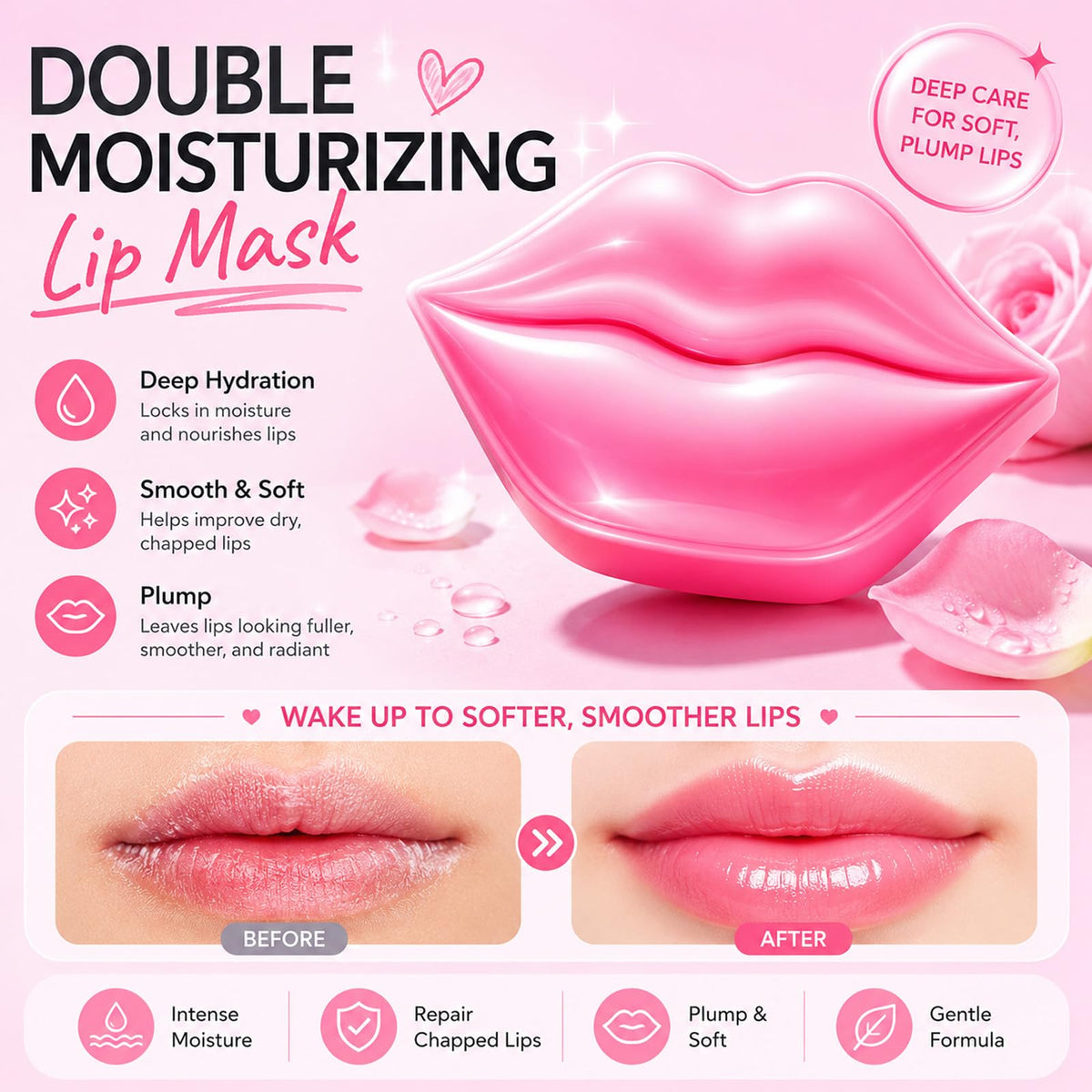 Miniling cherry and sodium hyaluronate ingredients for moisture
