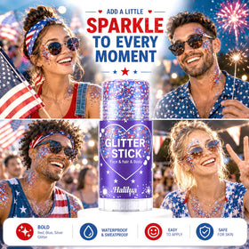 Miniling on mother and child demonstrating family-friendly safe festival sparkle