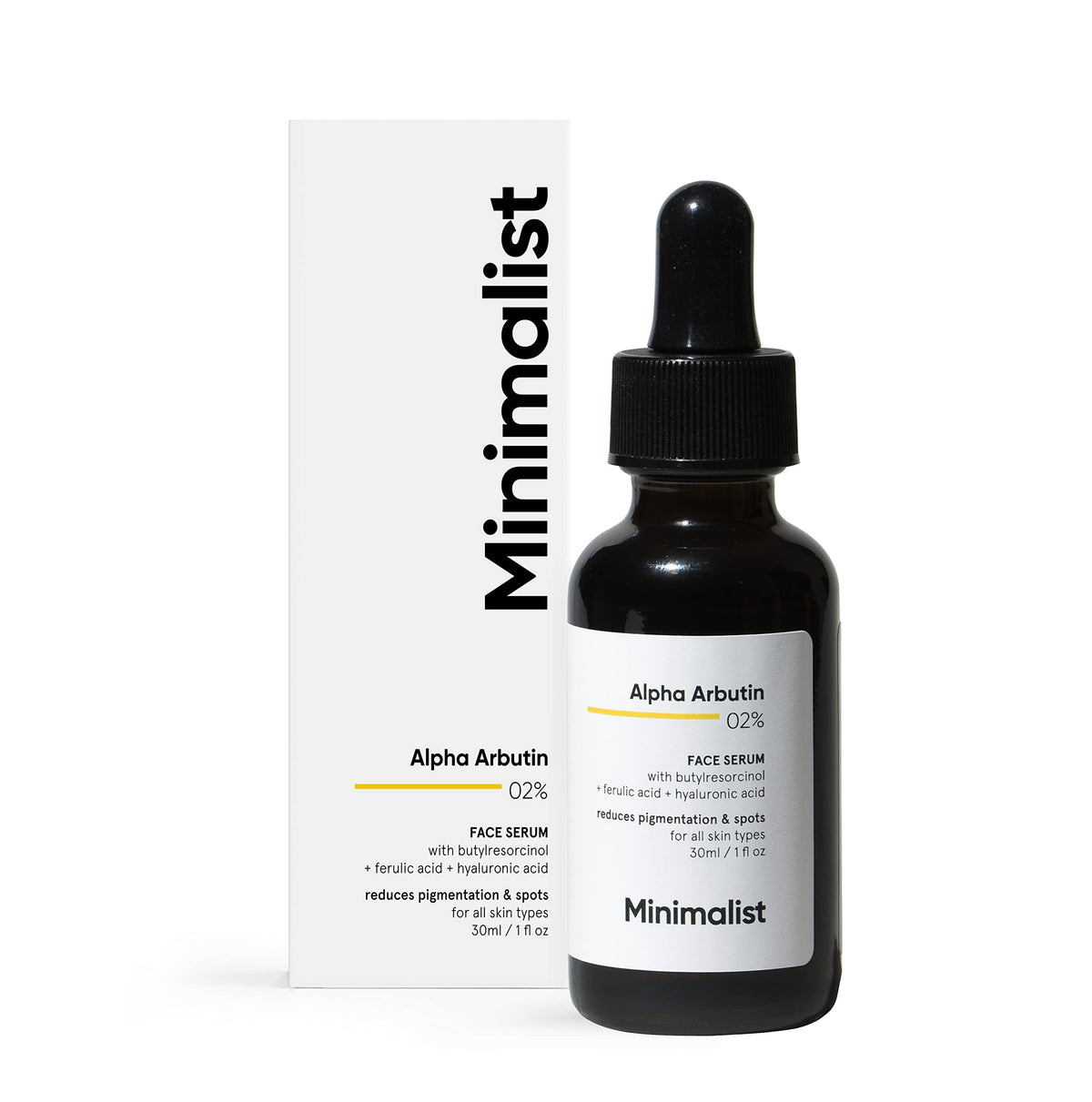 Minimalist 30 ml bottle in hand demonstrating compact size and travel-friendly benefit