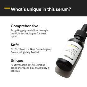 Minimalist label close-up showing active ingredients and clean formulation details